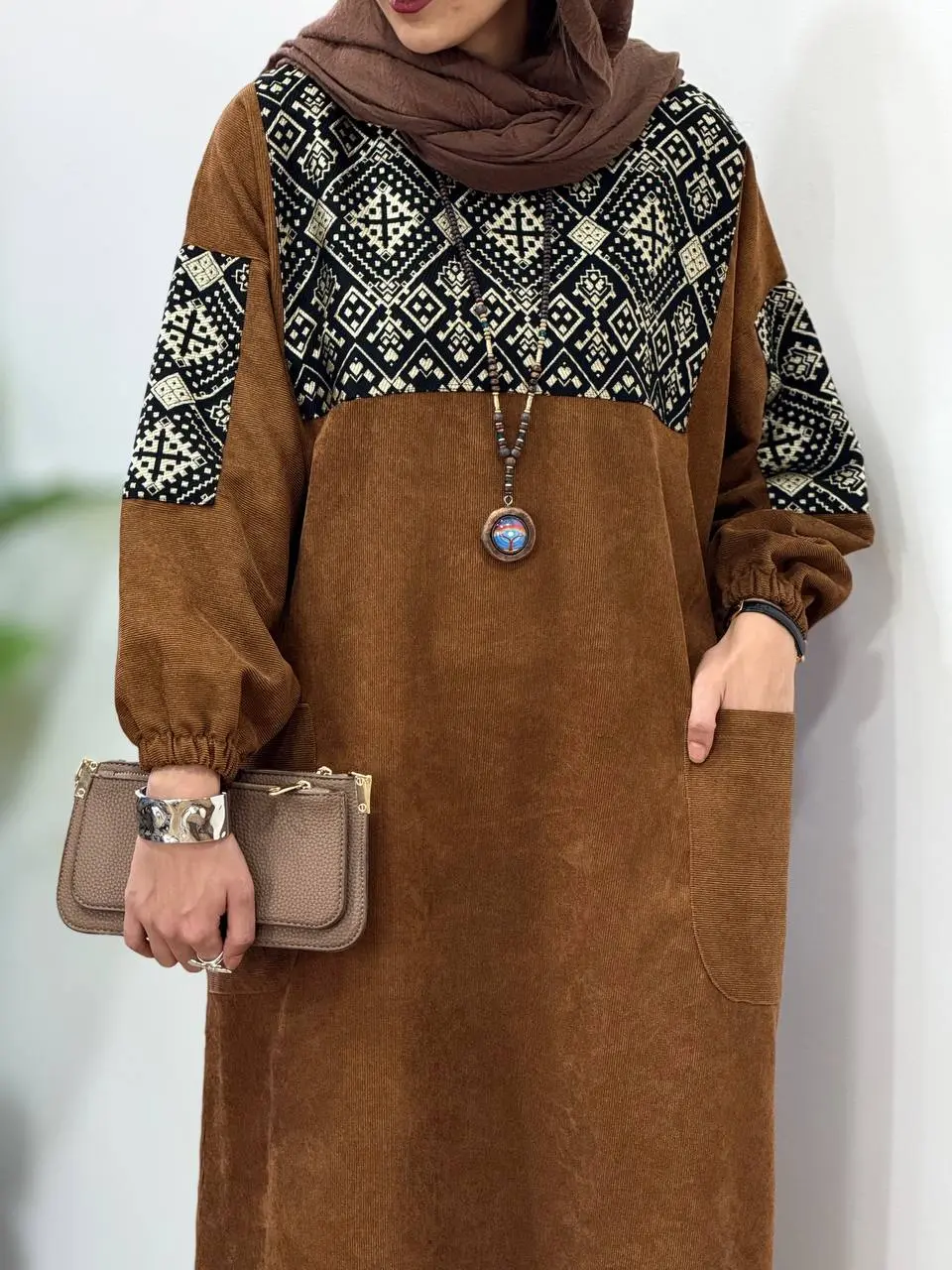 پیراهن مانتویی پاییزه آوان 1
